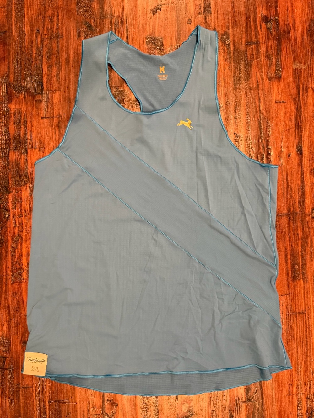 Tracksmith Strata Bright Blue Athletic Racerback Tank